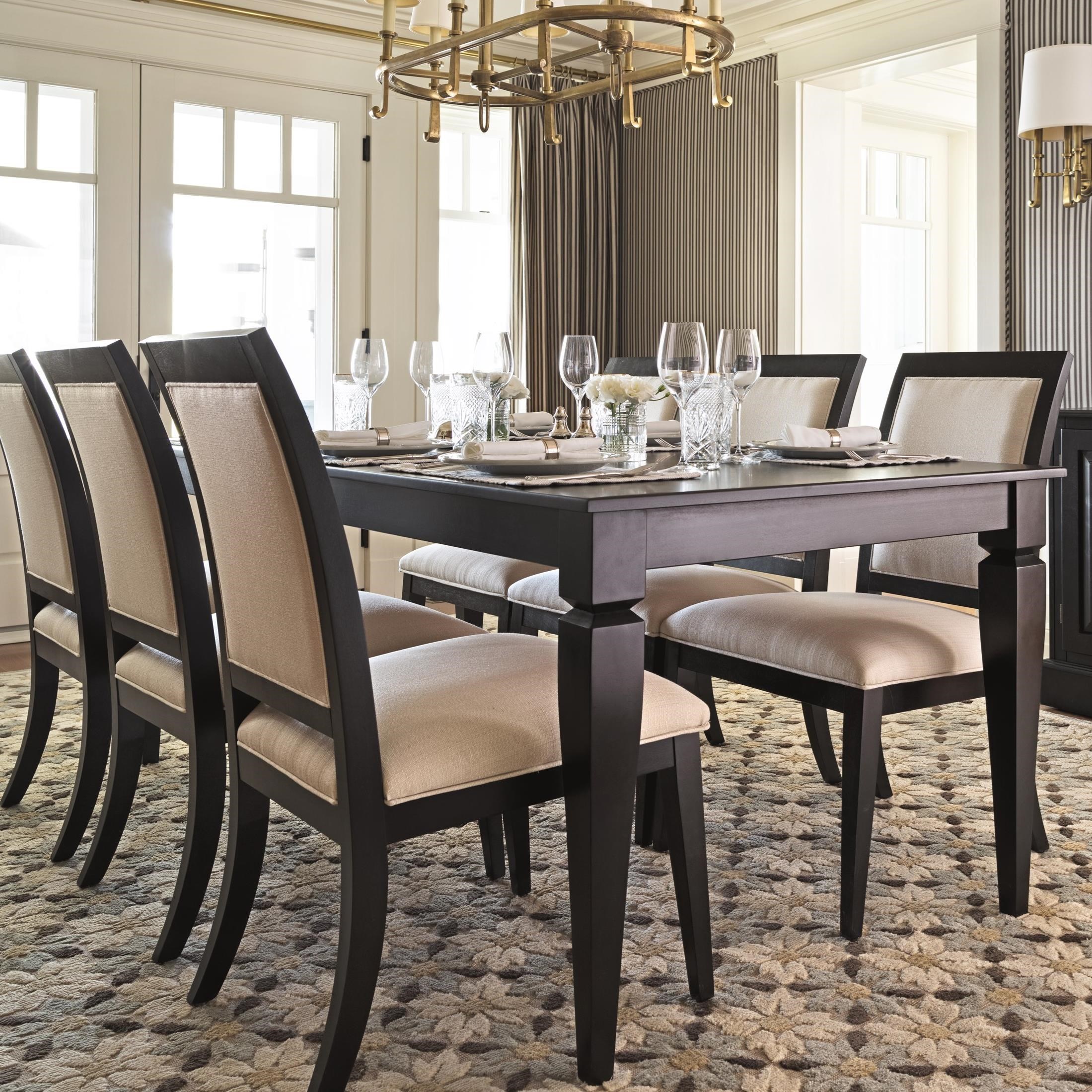 Canadel Custom Dining Customizable Rectangular Dining Table Set